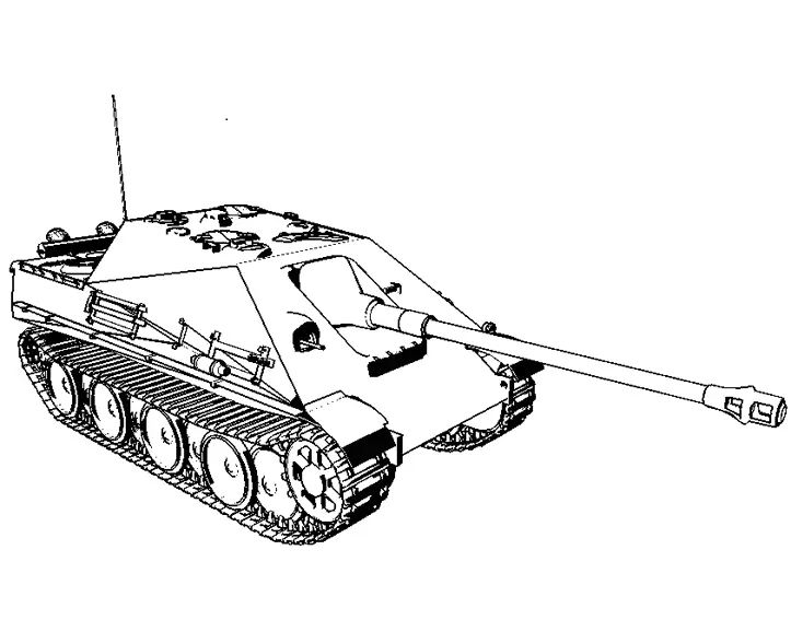 Çocuklar İçin Tank Boyama Sayfaları 