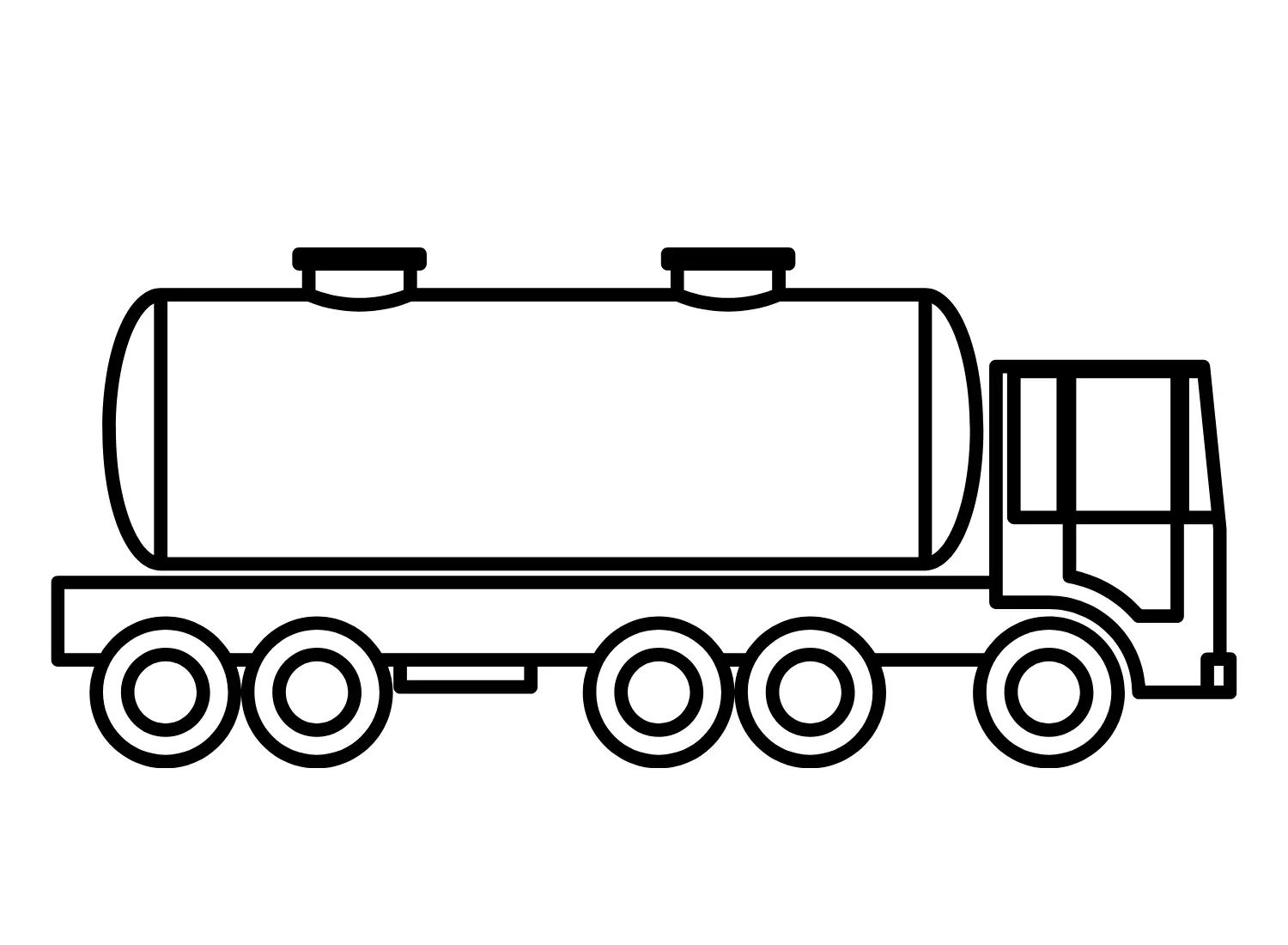 Çocuklar İçin Tanker Boyama Sayfaları 