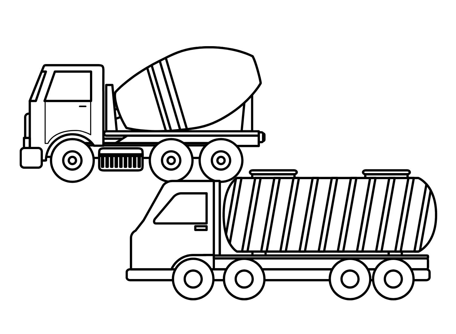 Çocuklar İçin Tanker Boyama Sayfaları 