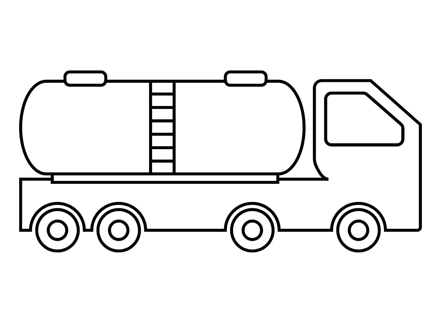 Çocuklar İçin Tanker Boyama Sayfaları 