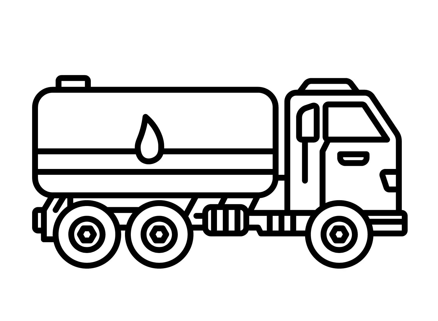 Çocuklar İçin Tanker Boyama Sayfaları 