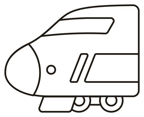 Çocuklar İçin Tren Boyama Sayfaları 