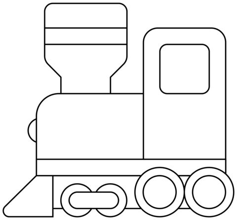 Çocuklar İçin Tren Boyama Sayfaları 