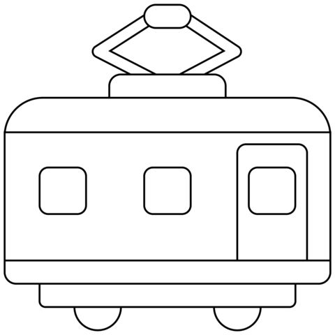 Çocuklar İçin Tren Boyama Sayfaları 