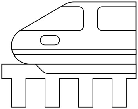 Çocuklar İçin Tren Boyama Sayfaları 