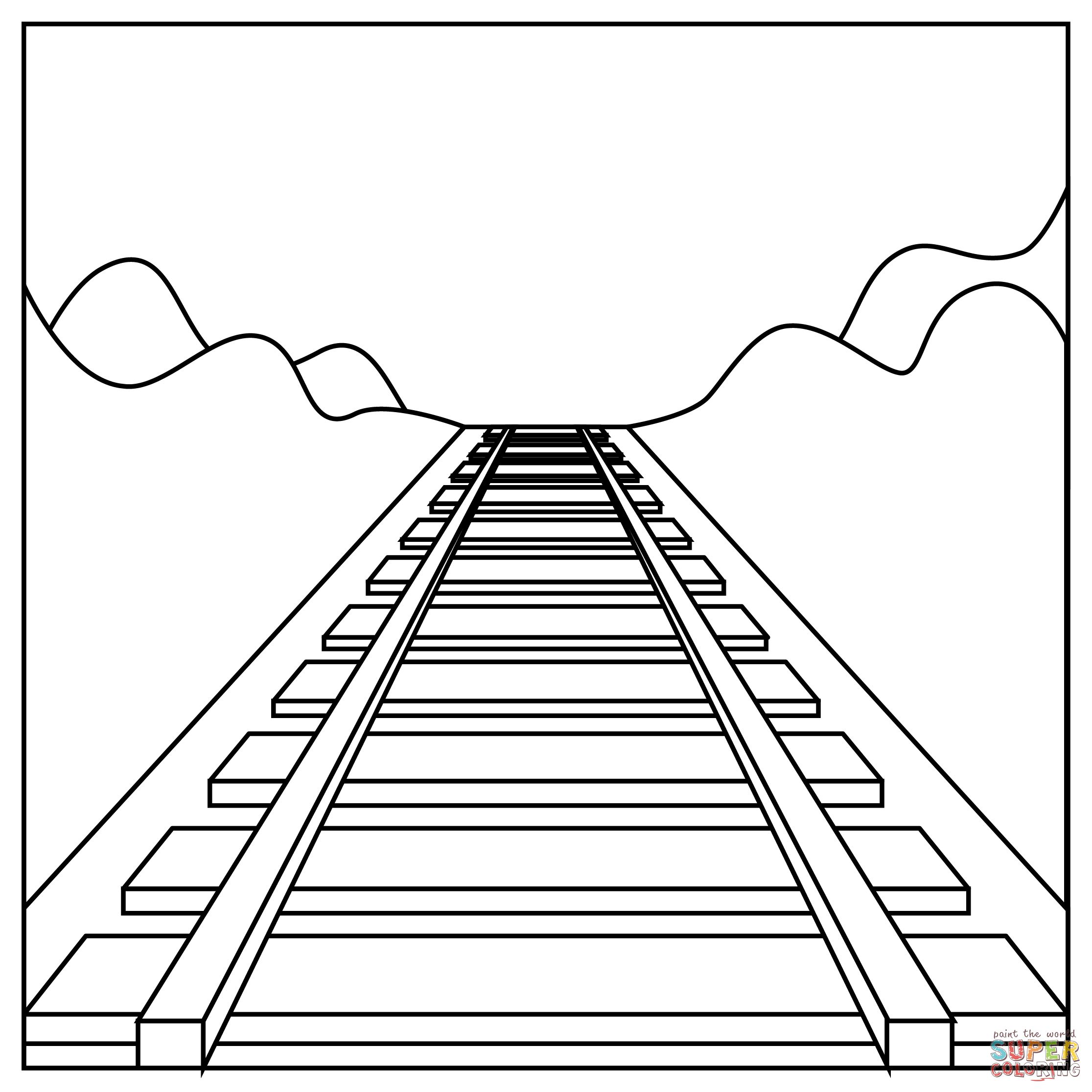 Çocuklar İçin Tren Boyama Sayfaları 