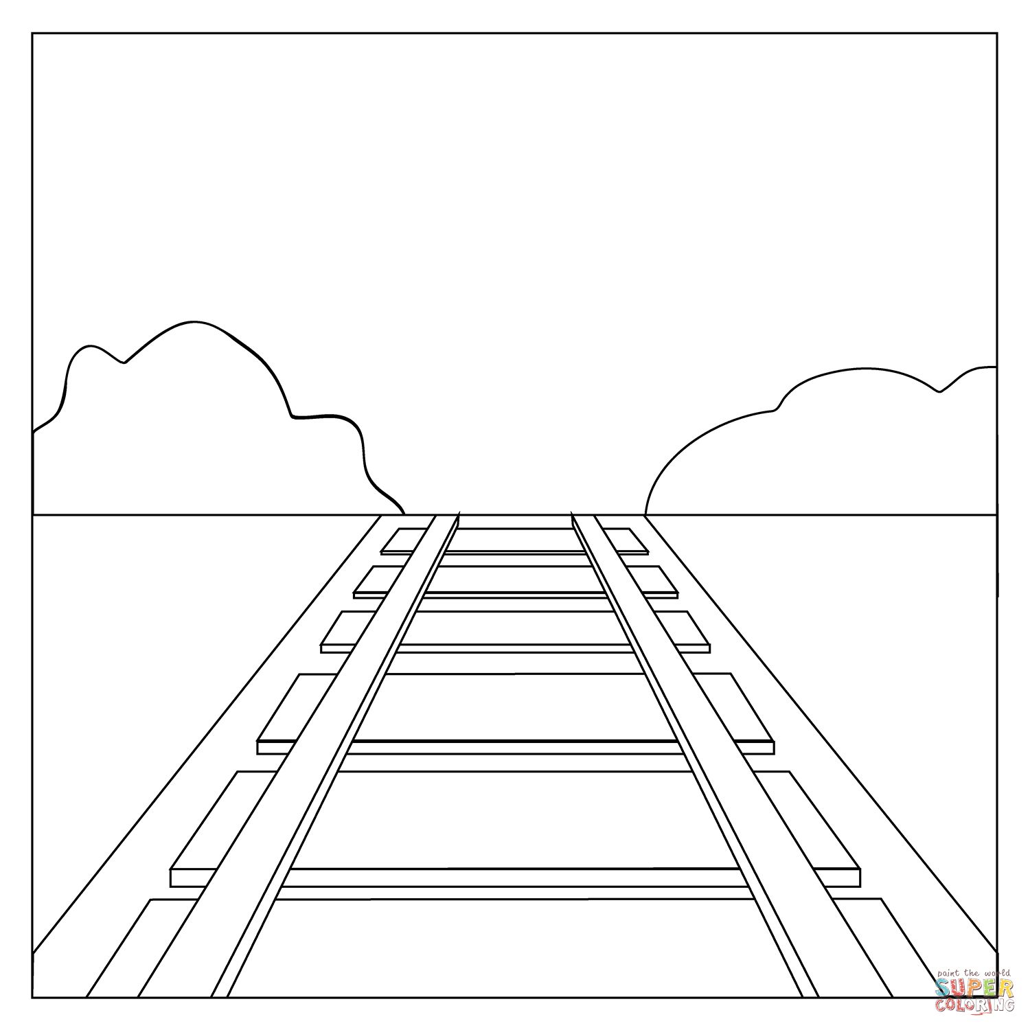 Çocuklar İçin Tren Boyama Sayfaları 