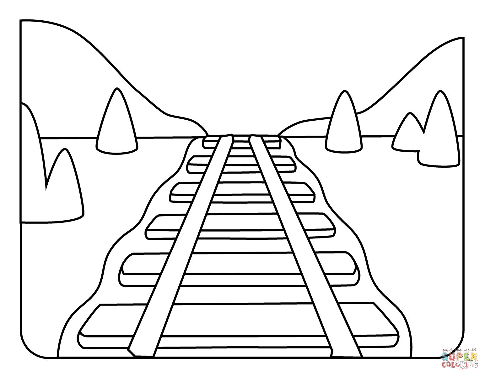 Çocuklar İçin Tren Boyama Sayfaları 