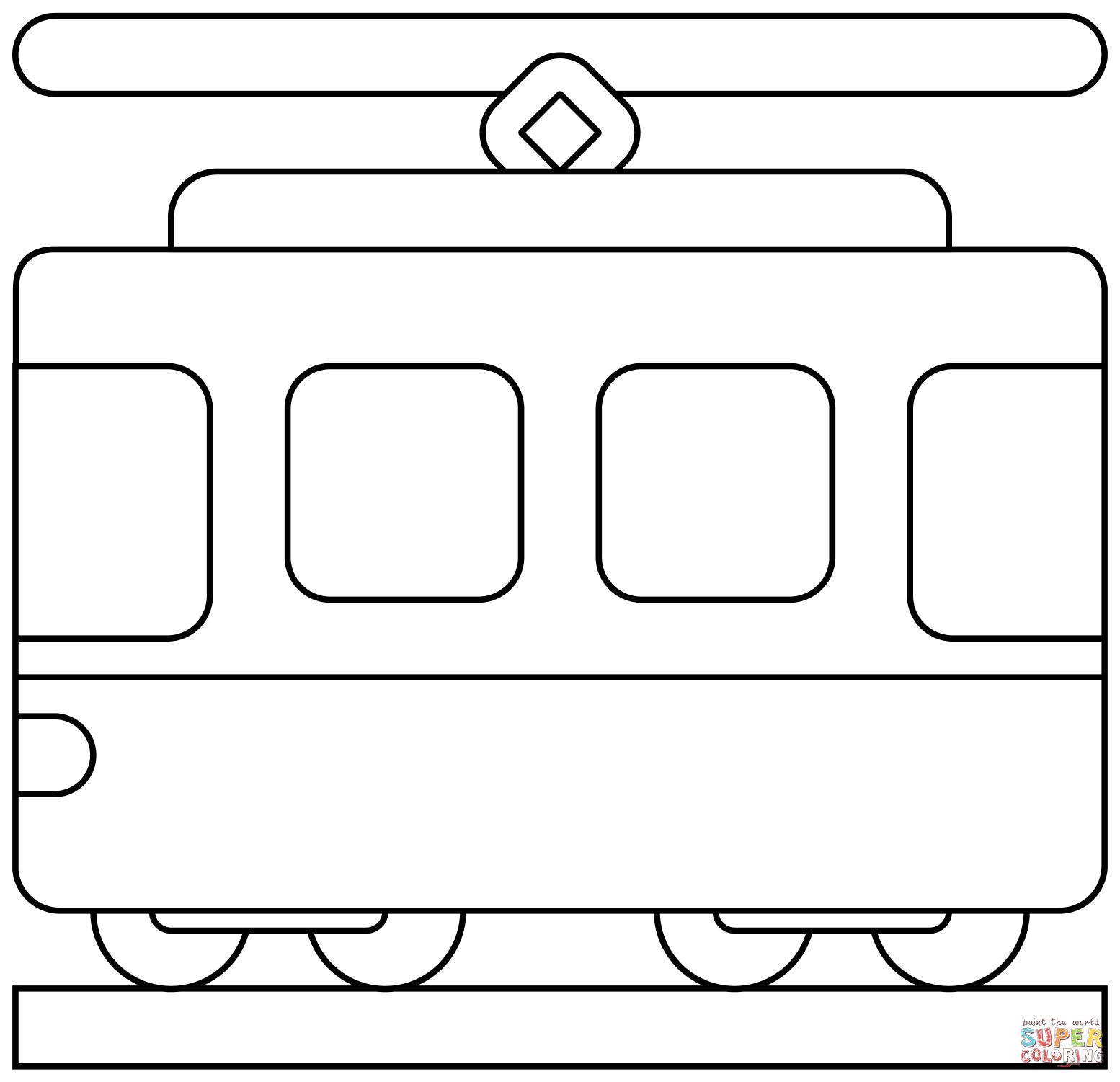 Çocuklar İçin Tren Boyama Sayfaları 
