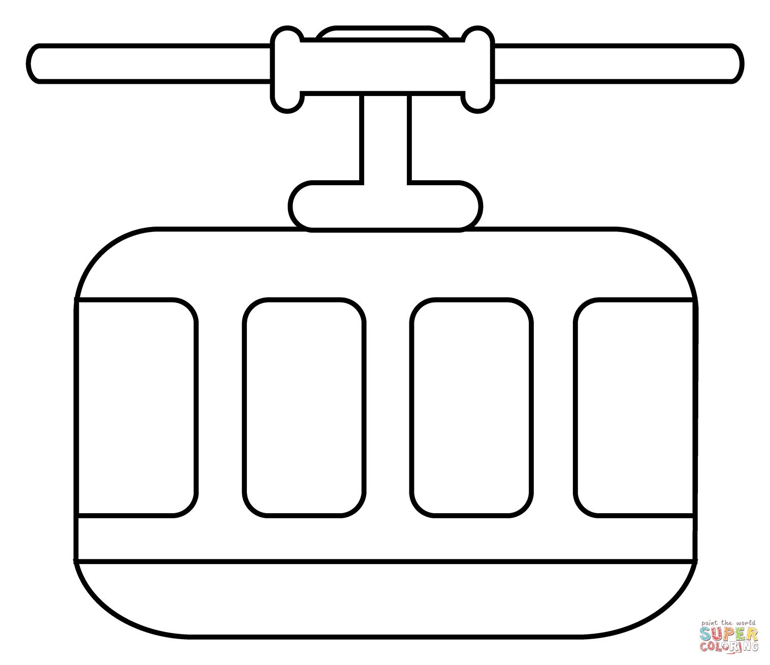 Çocuklar İçin Tren Boyama Sayfaları 