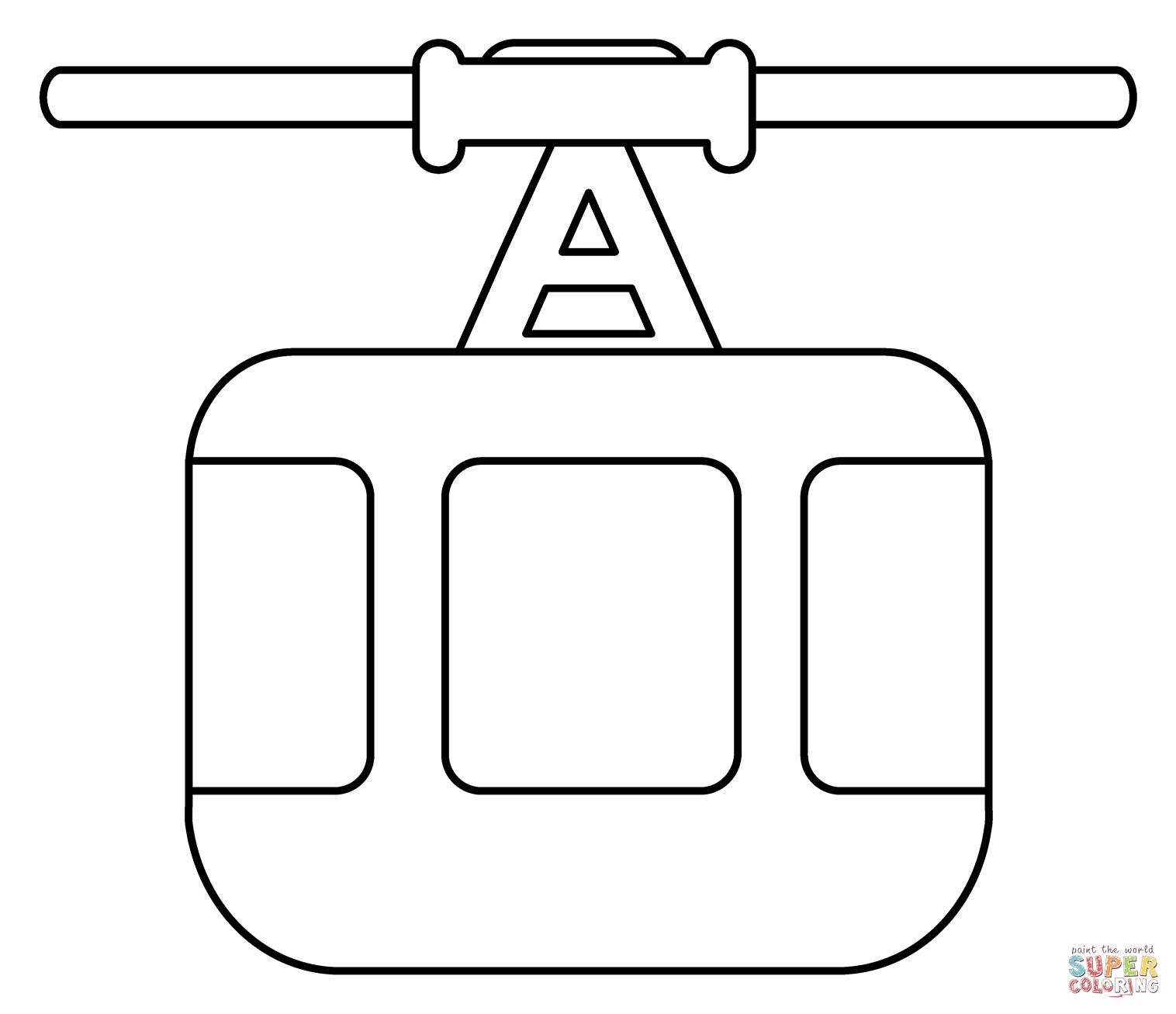 Çocuklar İçin Tren Boyama Sayfaları 