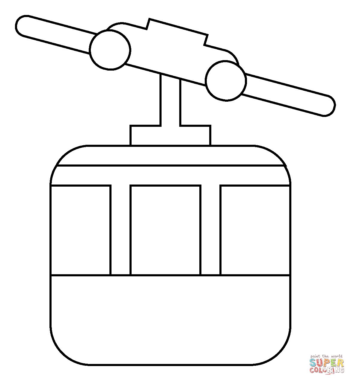 Çocuklar İçin Tren Boyama Sayfaları 