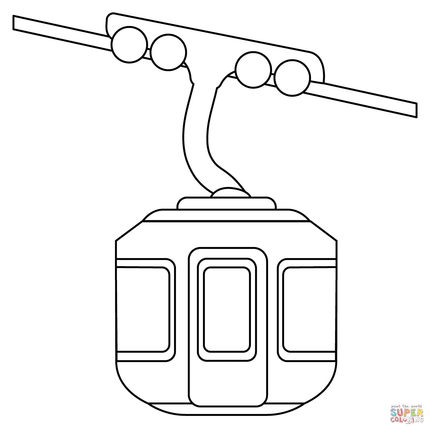 Çocuklar İçin Tren Boyama Sayfaları 