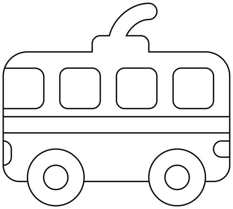 Çocuklar İçin Tren Boyama Sayfaları 