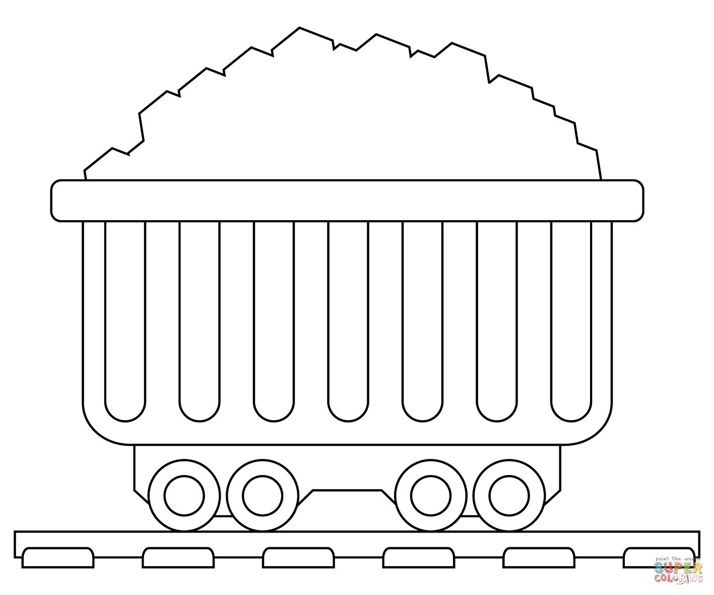 Çocuklar İçin Tren Boyama Sayfaları 