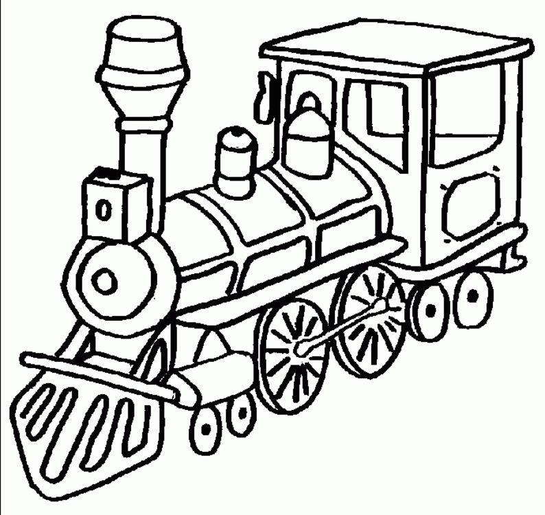 Çocuklar İçin Tren Boyama Sayfaları 