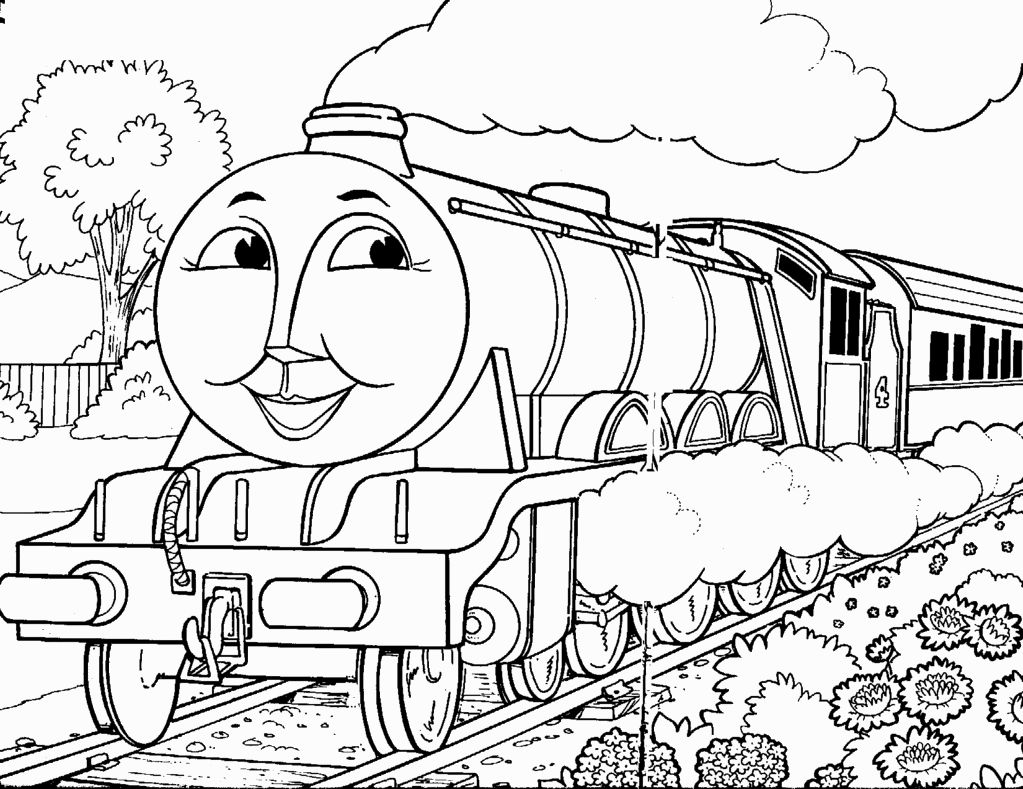 Çocuklar İçin Tren Boyama Sayfaları 
