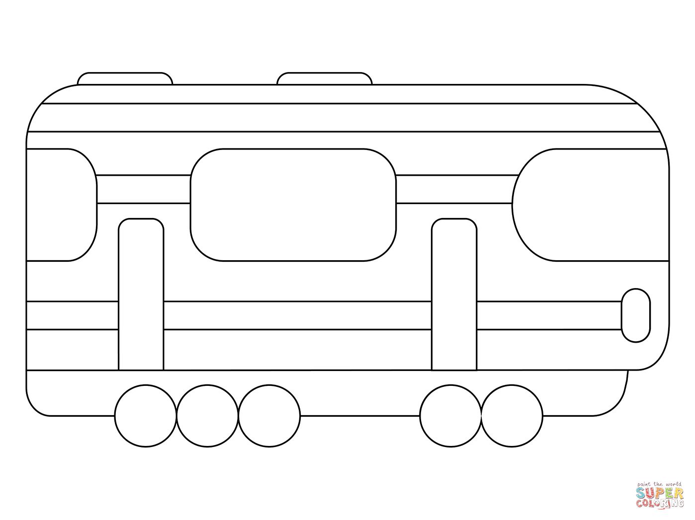 Çocuklar İçin Tren Boyama Sayfaları 