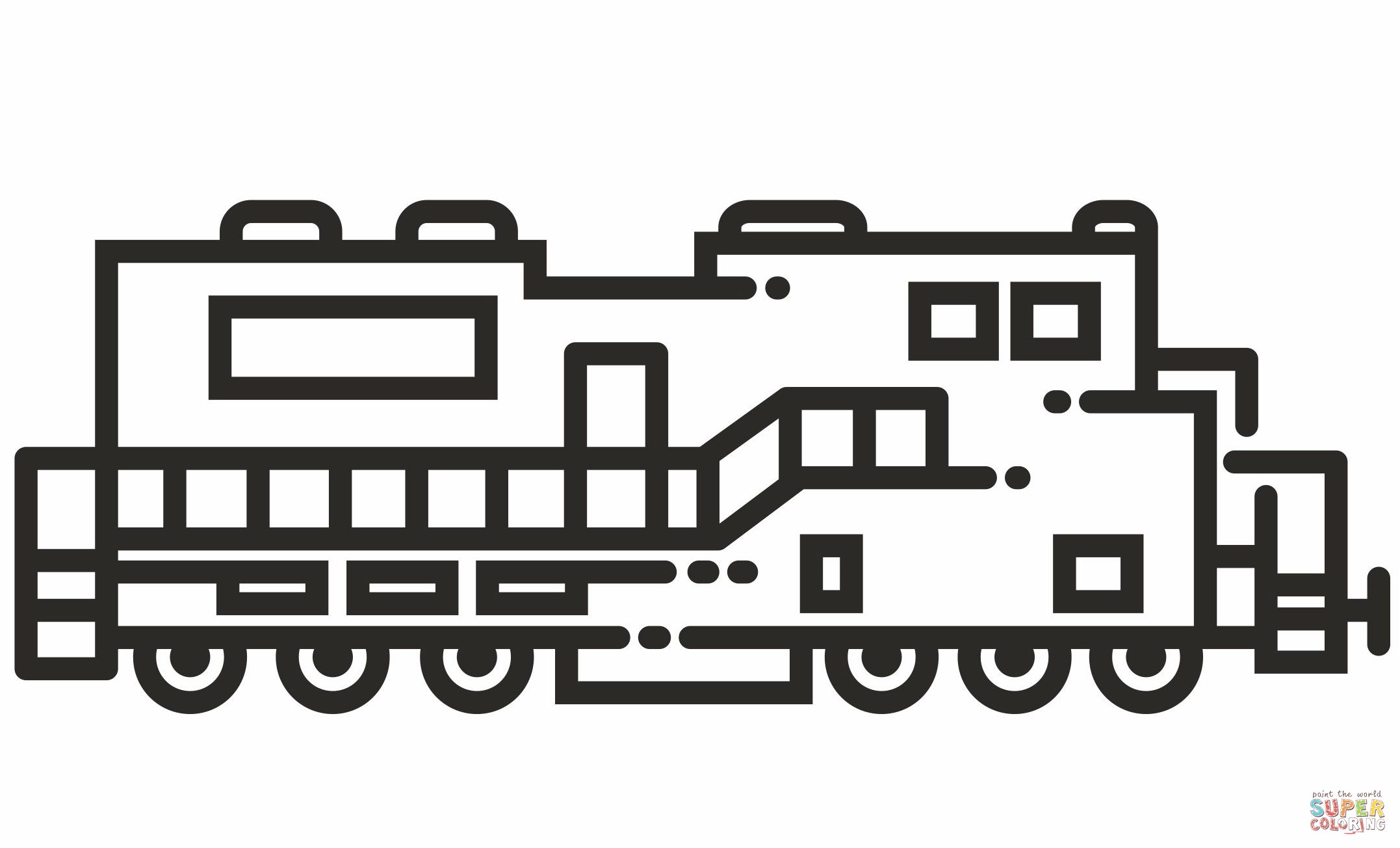Çocuklar İçin Tren Boyama Sayfaları 