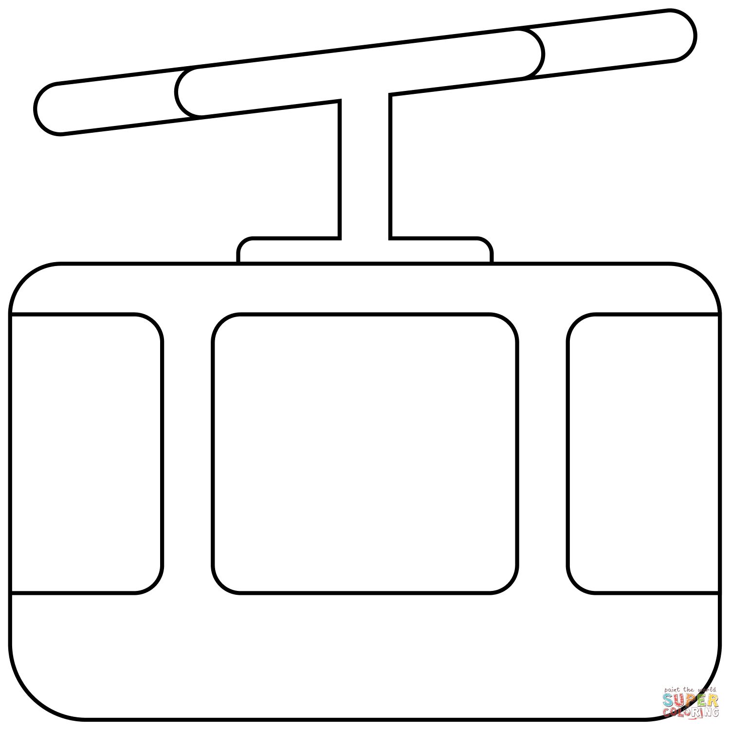 Çocuklar İçin Tren Boyama Sayfaları 