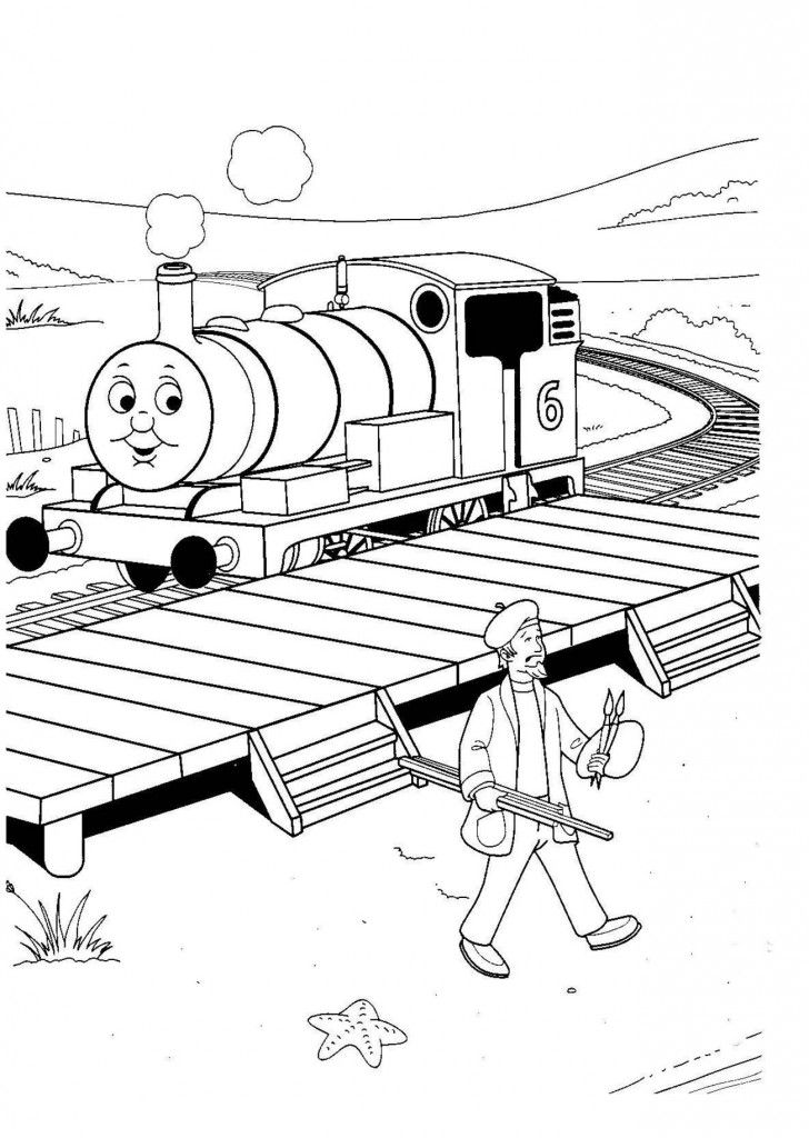 Çocuklar İçin Tren Boyama Sayfaları 