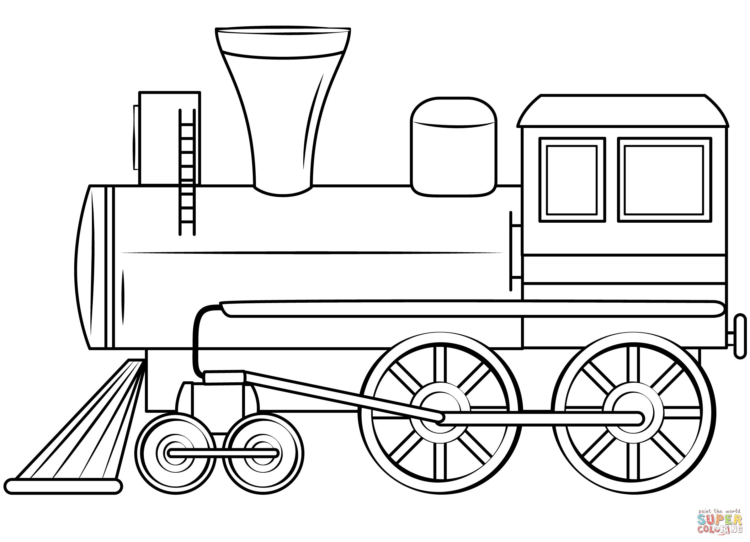 Çocuklar İçin Tren Boyama Sayfaları 