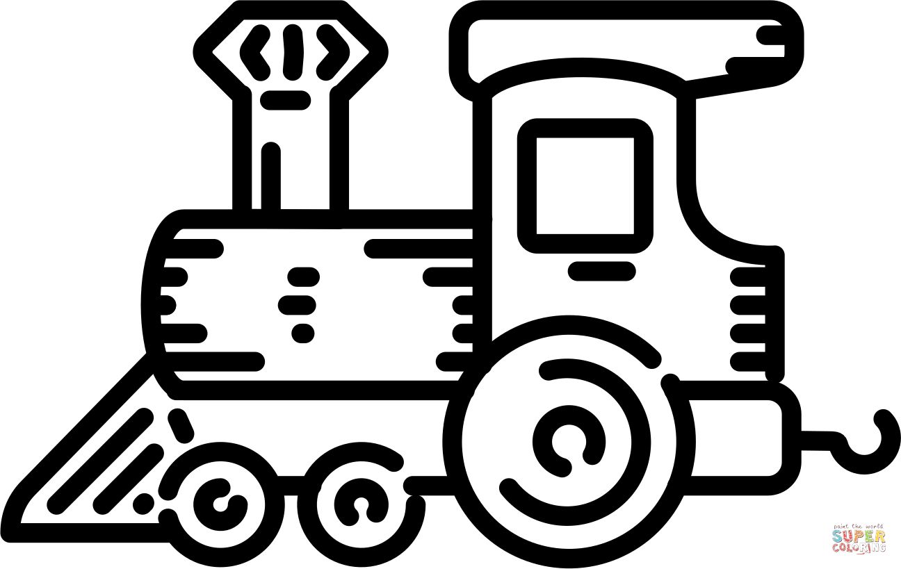 Çocuklar İçin Tren Boyama Sayfaları 