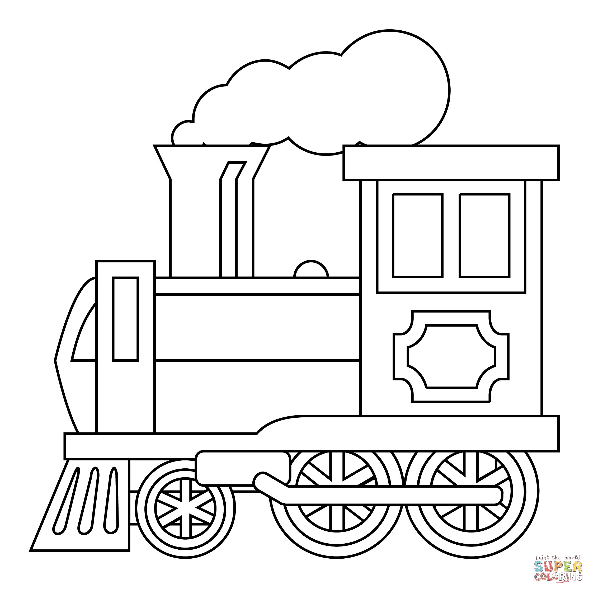 Çocuklar İçin Tren Boyama Sayfaları 