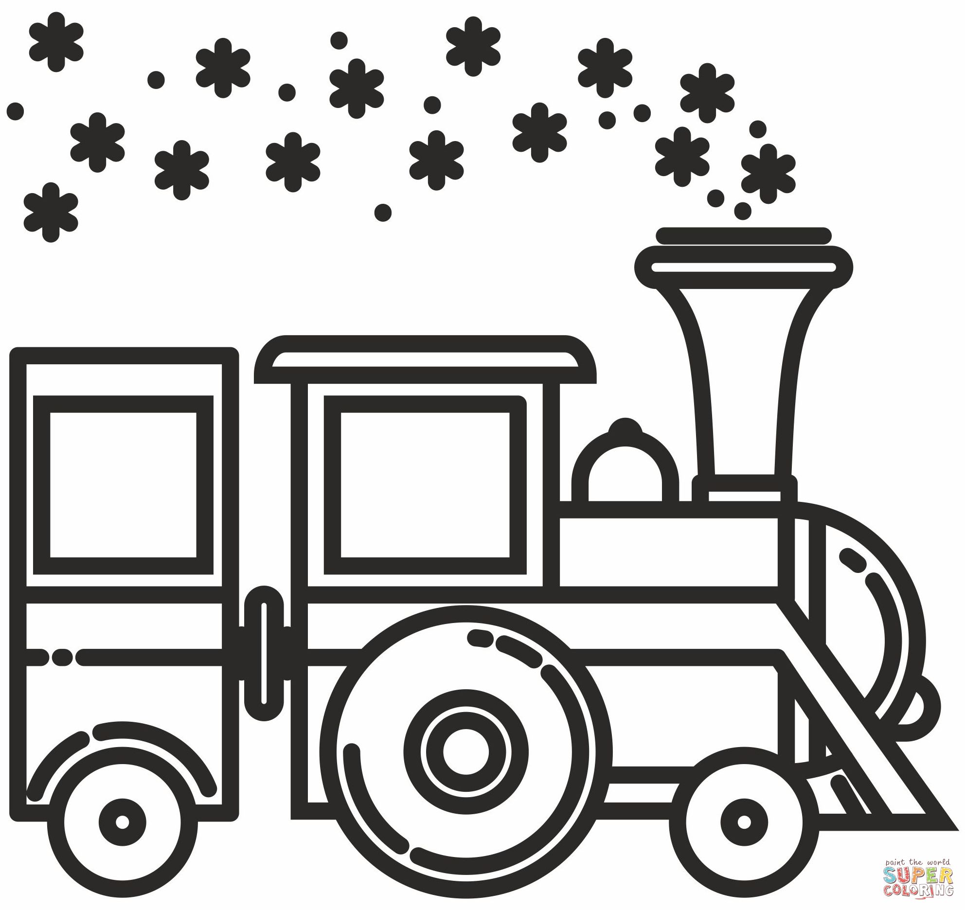 Çocuklar İçin Tren Boyama Sayfaları 