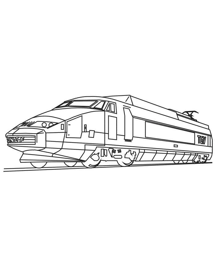 Çocuklar İçin Tren Boyama Sayfaları 