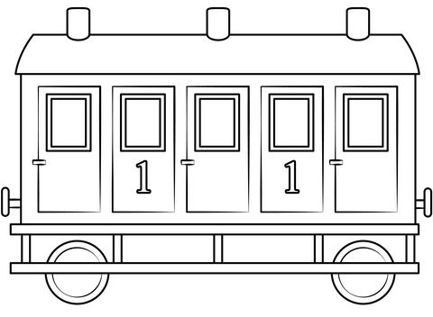 Çocuklar İçin Tren Boyama Sayfaları 