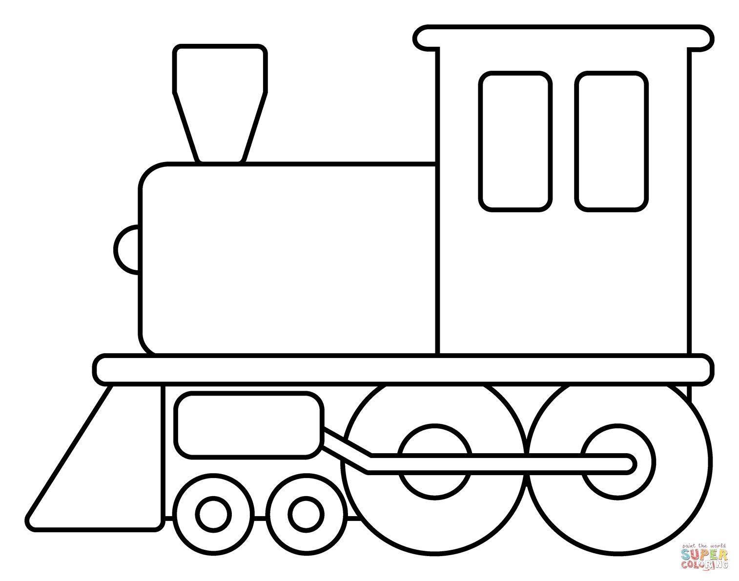 Çocuklar İçin Tren Boyama Sayfaları 
