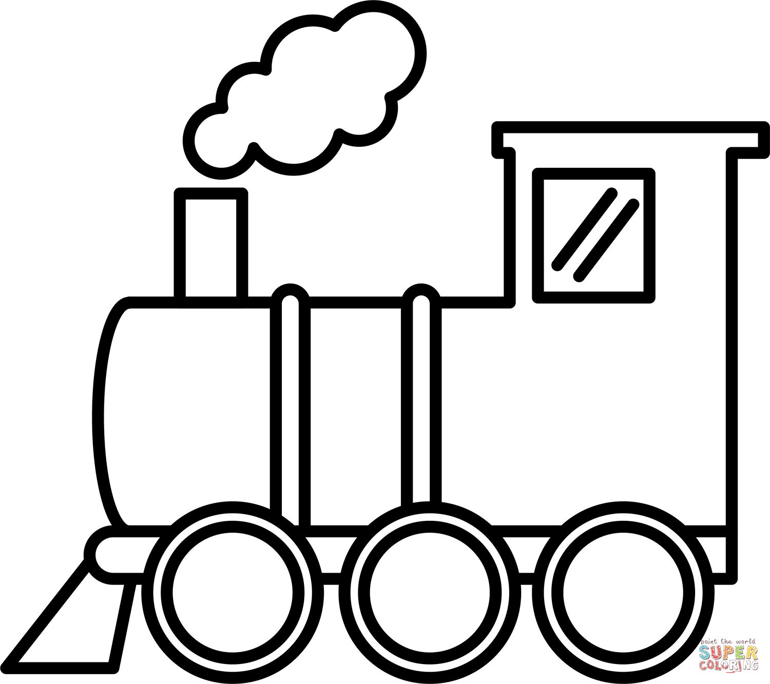 Çocuklar İçin Tren Boyama Sayfaları 