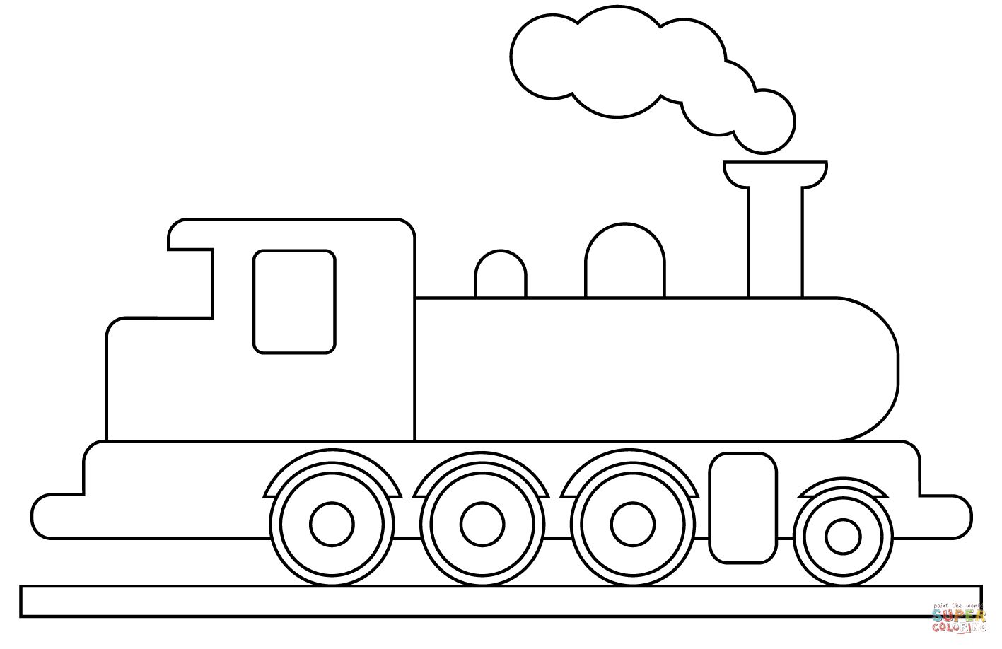 Çocuklar İçin Tren Boyama Sayfaları 