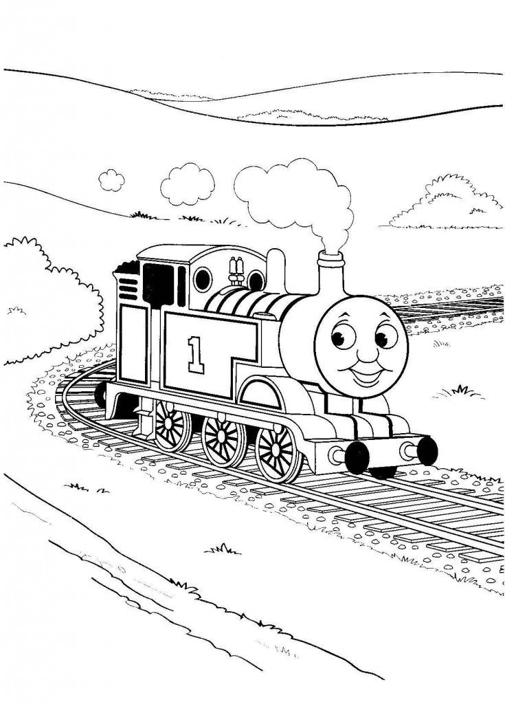 Çocuklar İçin Tren Boyama Sayfaları 