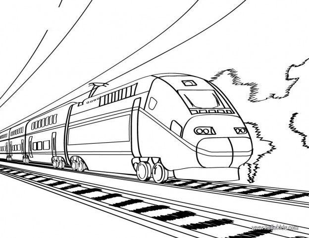 Çocuklar İçin Tren Boyama Sayfaları 