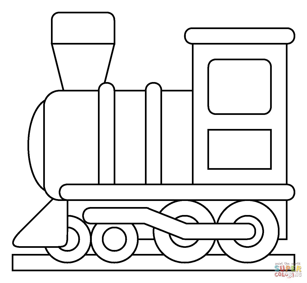 Çocuklar İçin Tren Boyama Sayfaları 