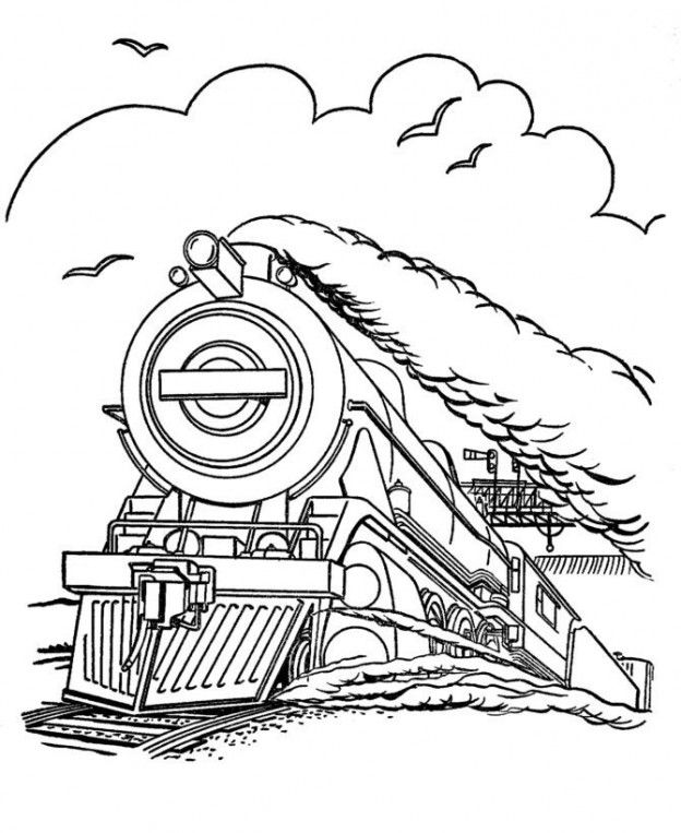 Çocuklar İçin Tren Boyama Sayfaları 