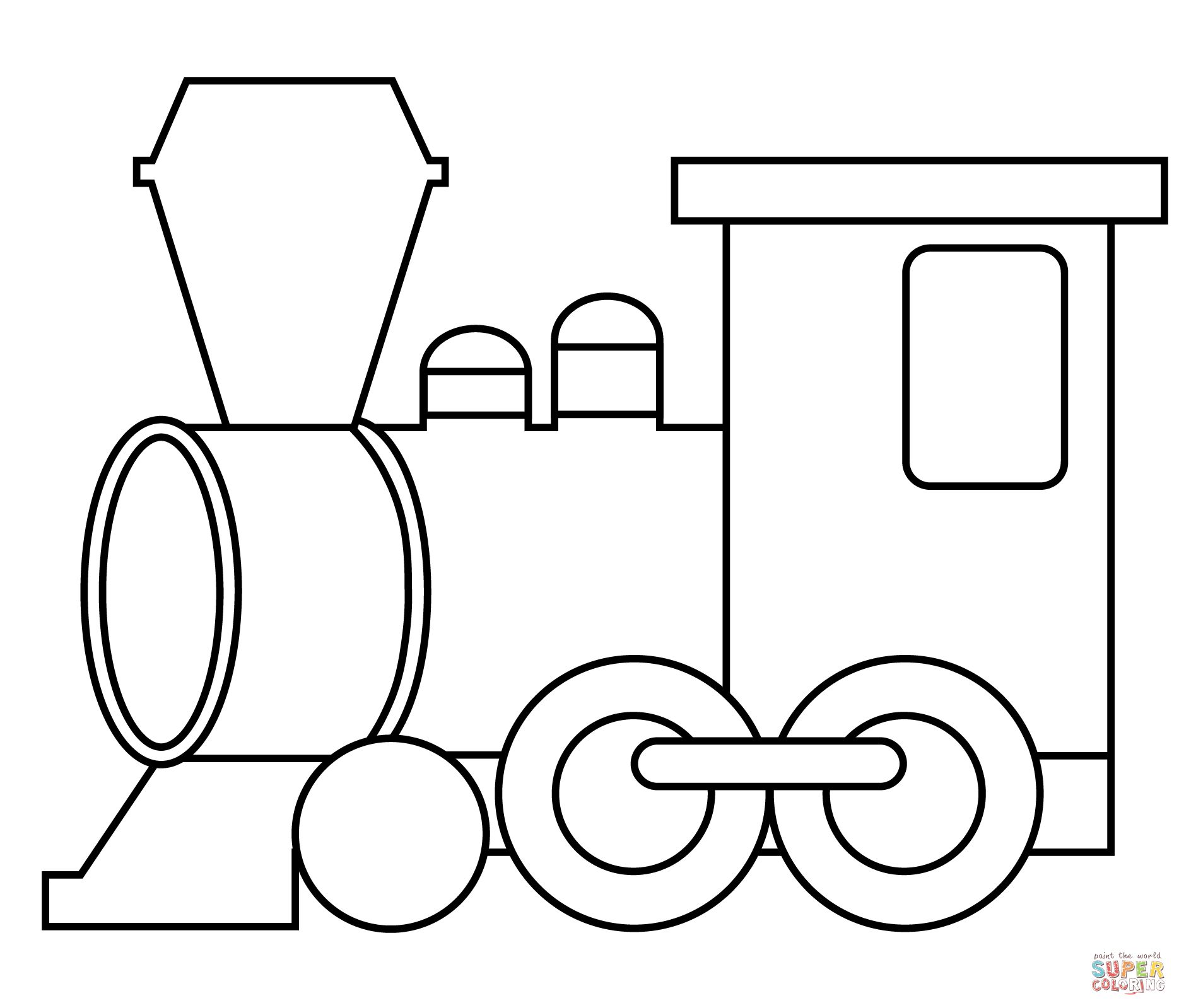 Çocuklar İçin Tren Boyama Sayfaları 