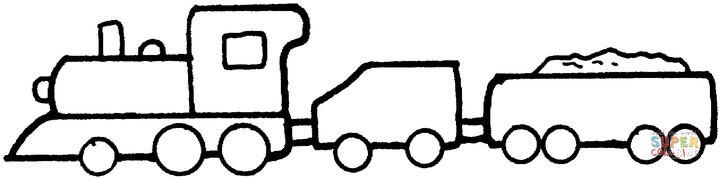 Çocuklar İçin Tren Boyama Sayfaları 