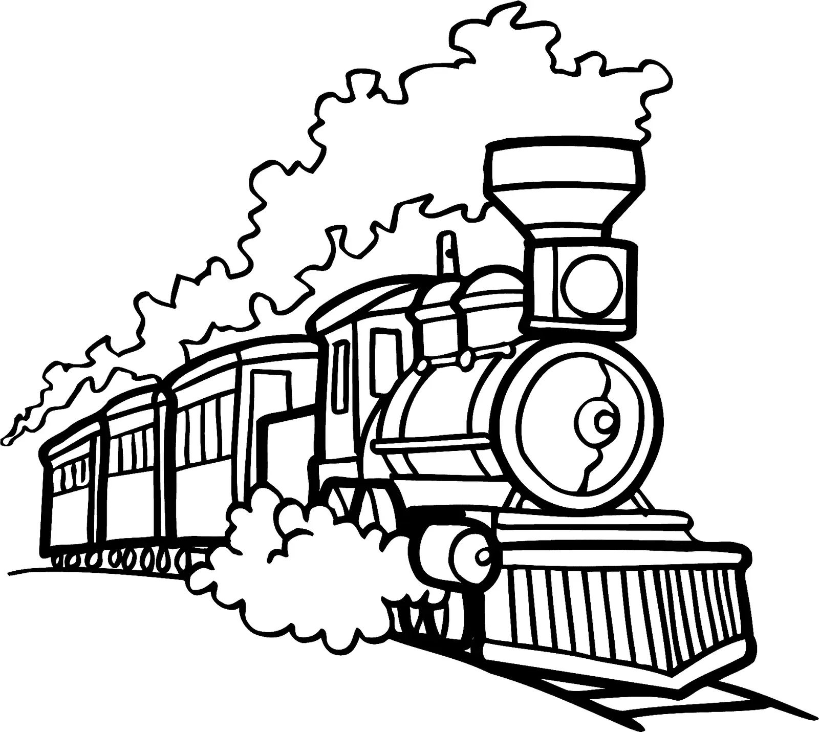 Çocuklar İçin Tren Boyama Sayfaları 