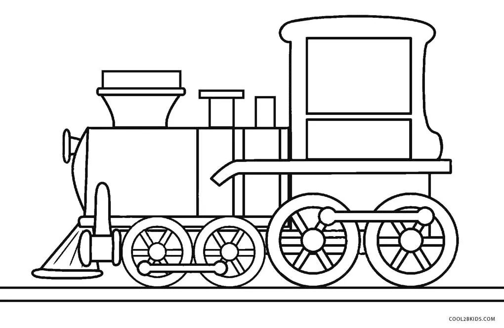 Çocuklar İçin Tren Boyama Sayfaları 