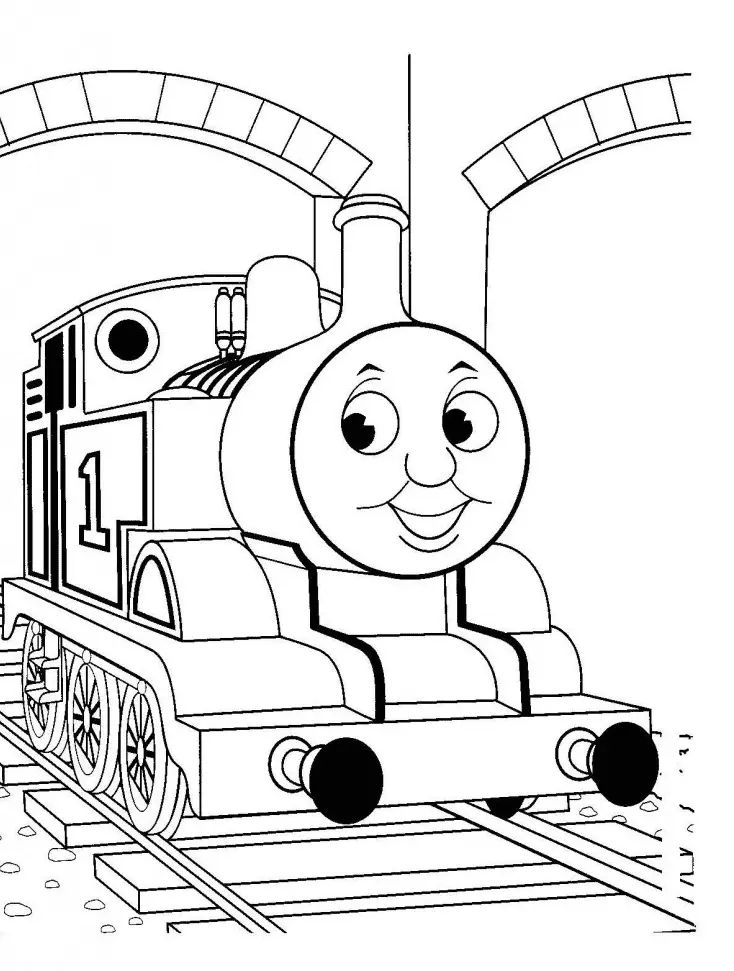 Çocuklar İçin Tren Boyama Sayfaları 