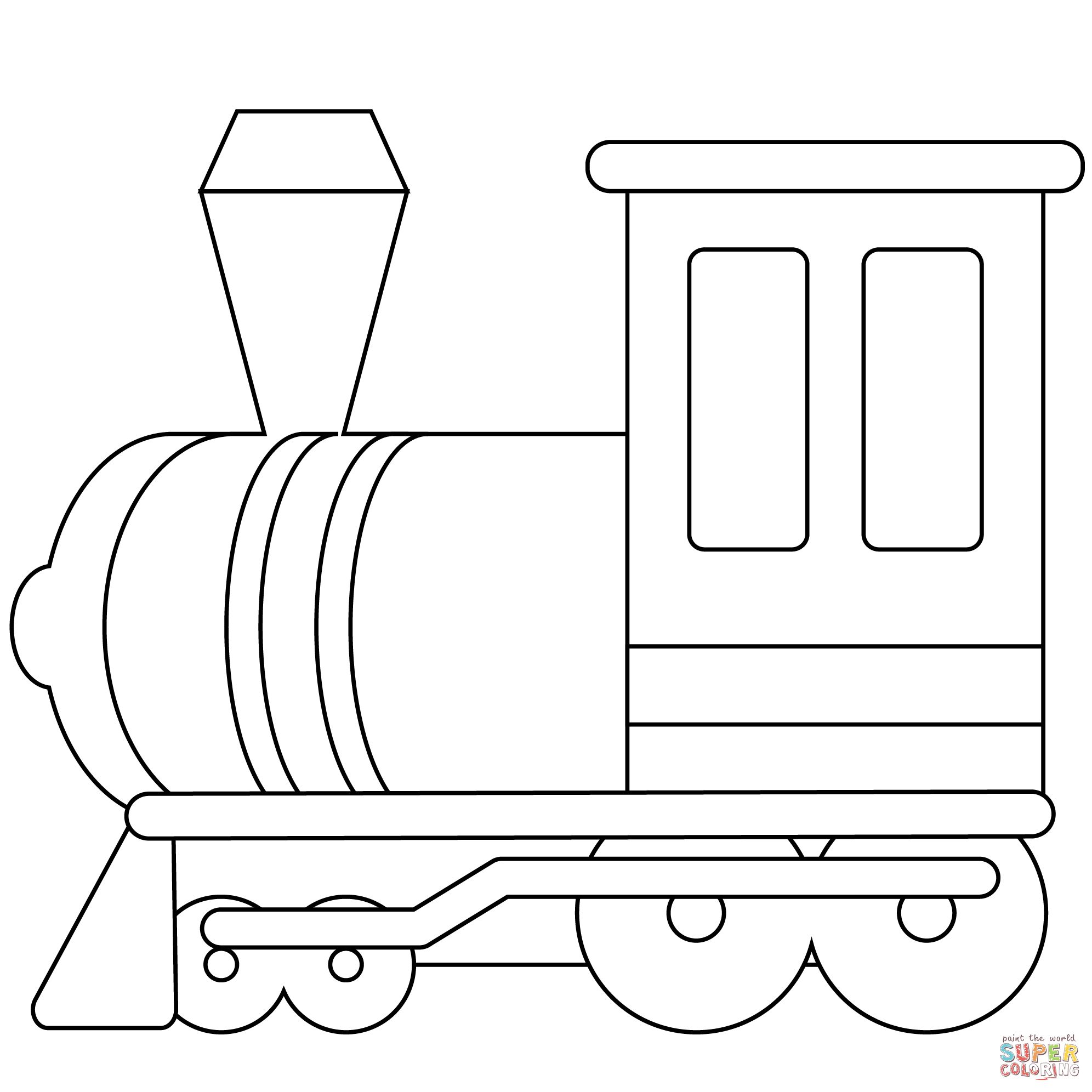 Çocuklar İçin Tren Boyama Sayfaları 