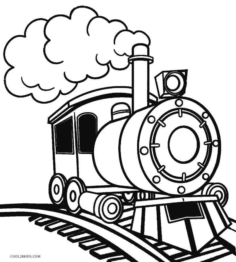 Çocuklar İçin Tren Boyama Sayfaları 