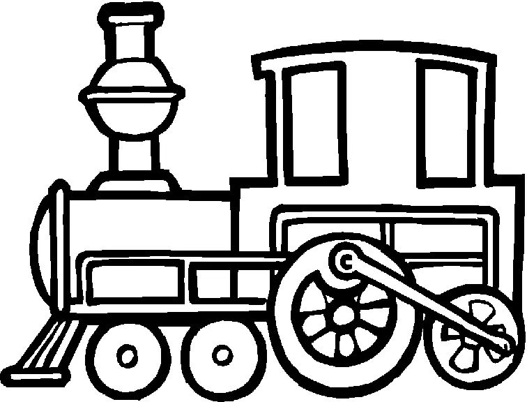 Çocuklar İçin Tren Boyama Sayfaları 
