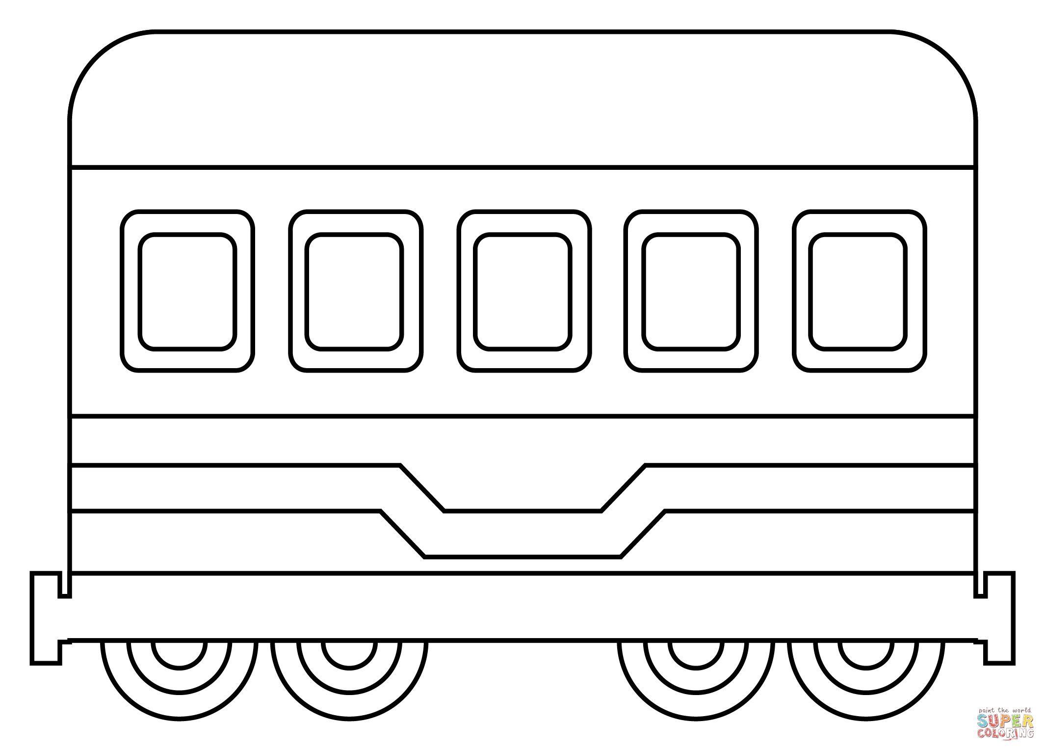 Çocuklar İçin Tren Boyama Sayfaları 