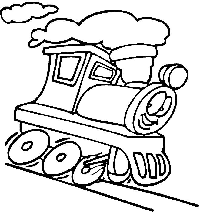 Çocuklar İçin Tren Boyama Sayfaları 