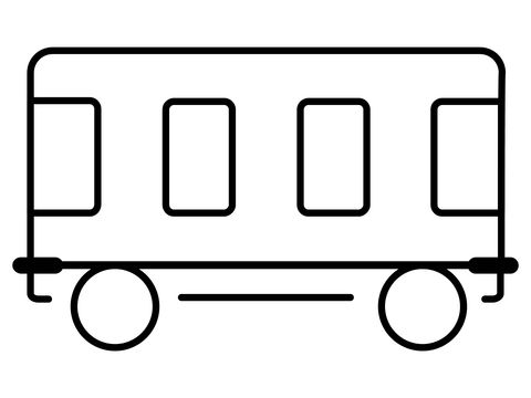 Çocuklar İçin Tren Boyama Sayfaları 