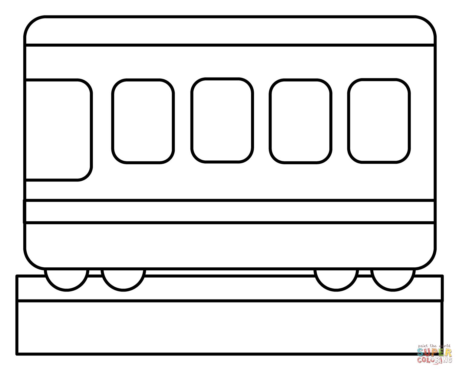 Çocuklar İçin Tren Boyama Sayfaları 